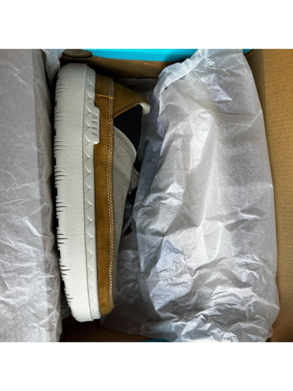 Reef Rambler Mens Suede Slip-On Shoes Sz 8 Brown & Tan Lightweight & Comfortable - Picture 9 of 10